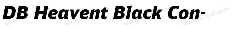 DB Heavent Black Con字体转换